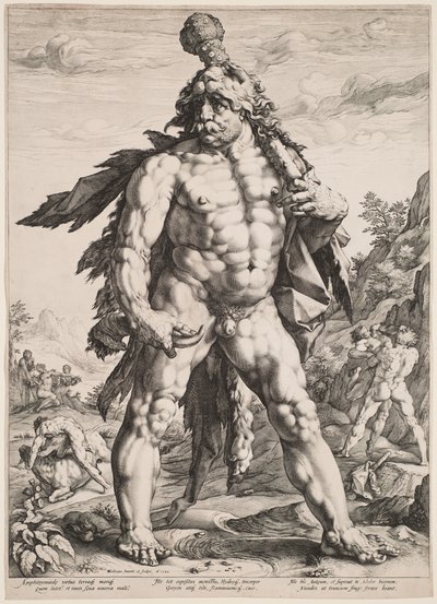 Den store Herkules av Hendrick Goltzius