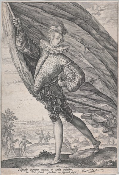 Den store standar bäraren av Hendrick Goltzius