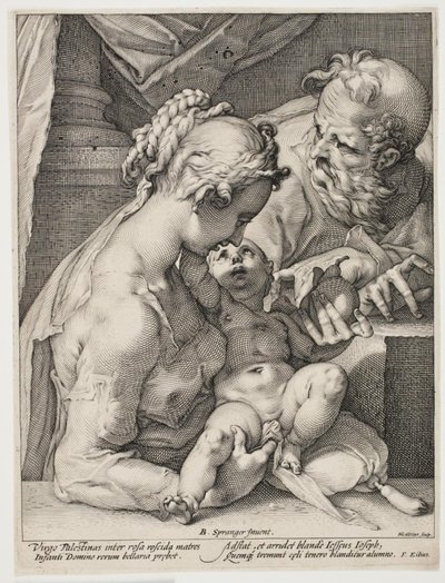 Den heliga familjen av Hendrick Goltzius