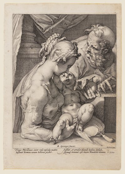 Den heliga familjen av Hendrick Goltzius