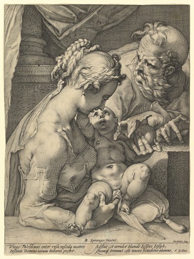 Den heliga familjen av Hendrick Goltzius