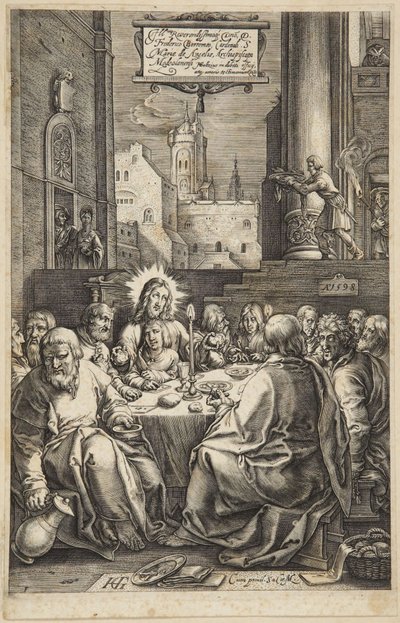 Nattvarden av Hendrick Goltzius