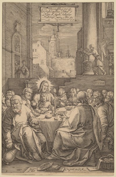 Nattvarden av Hendrick Goltzius