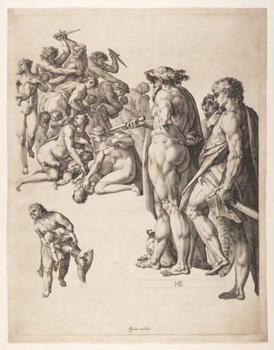 Massakern på de oskyldiga av Hendrick Goltzius
