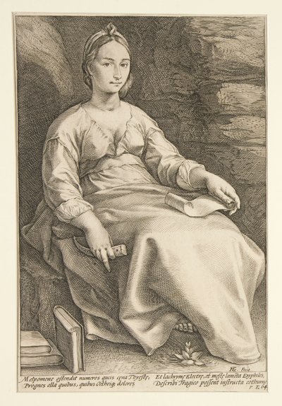 The Nine Muses: Melpomene, #3 i en serie om 9 av Hendrick Goltzius