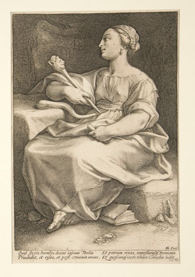 The Nine Muses: Thalia, #2 i en serie om 9 av Hendrick Goltzius