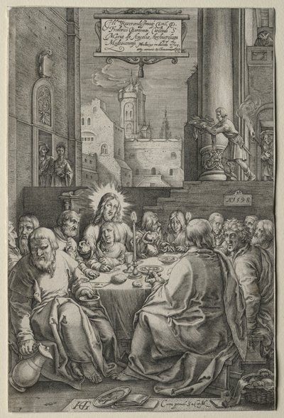 Passionen: Nattvarden av Hendrick Goltzius