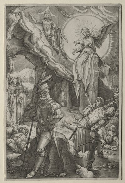 Passionen: Uppståndelsen av Hendrick Goltzius