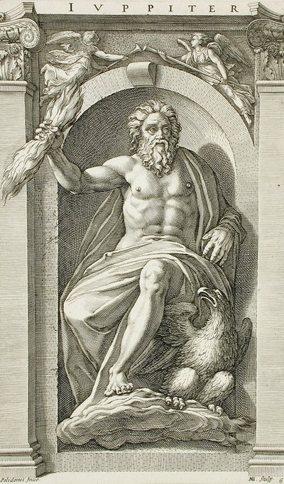 Serien med antika gudar av Hendrick Goltzius