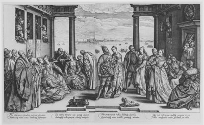Det venetianska bröllopet av Hendrick Goltzius