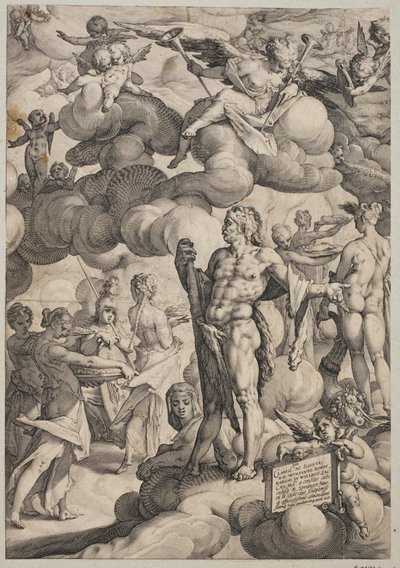 Amors och Psyches bröllop av Hendrick Goltzius