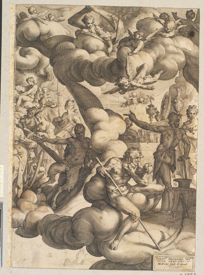 Amors och Psyches bröllop av Hendrick Goltzius