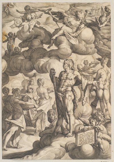 Amors och Psyches bröllop av Hendrick Goltzius