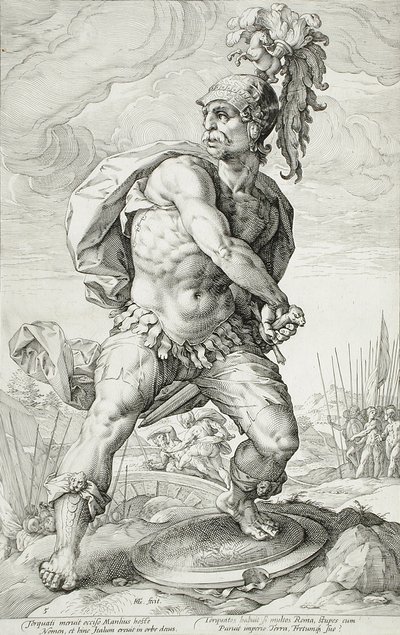 Titus Manlius Torquatus av Hendrick Goltzius