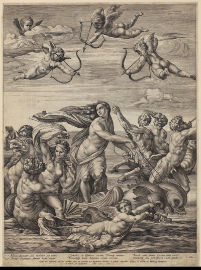 Galateas triumf av Hendrick Goltzius