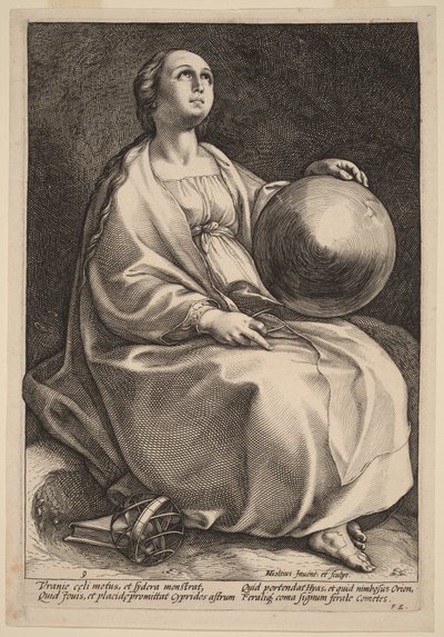 Urania av Hendrick Goltzius