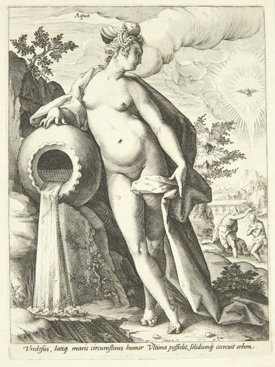 Vatten (Aqua) av Hendrick Goltzius