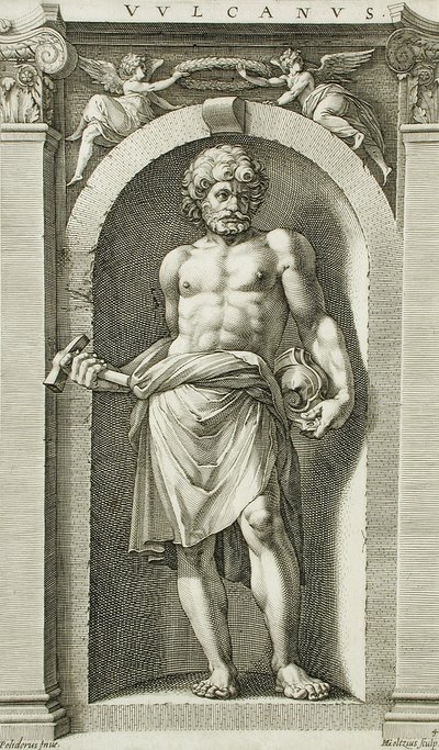 Vulcanus av Hendrick Goltzius