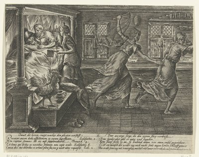 Den som processar har sömnlösa nätter Missbruk av tvister (serietitel) av Hendrick Goltzius