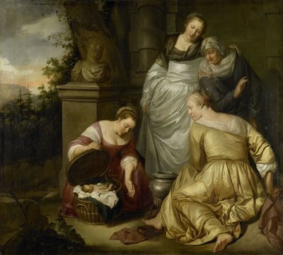 Erichthonius hittad av Cecrops döttrar av Hendrick Heerschop