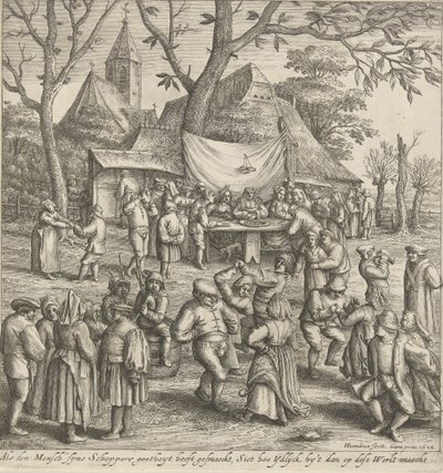 Bondens bröllop av Hendrick Hondius (I)