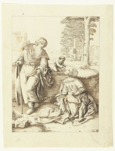 Den heliga familjen av Hendrick Hondius (I)