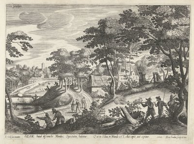 Landskap med en jaktscen av Hendrick Hondius (I)