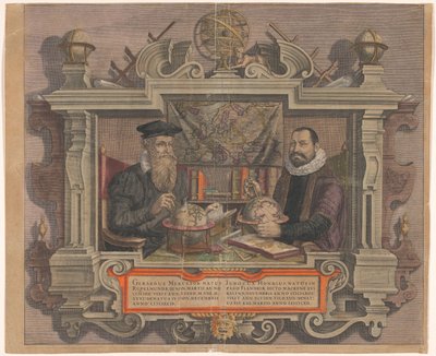 Porträtt av Jodocus Hondius och Gerard Mercator av Hendrick Hondius (rejected attribution)