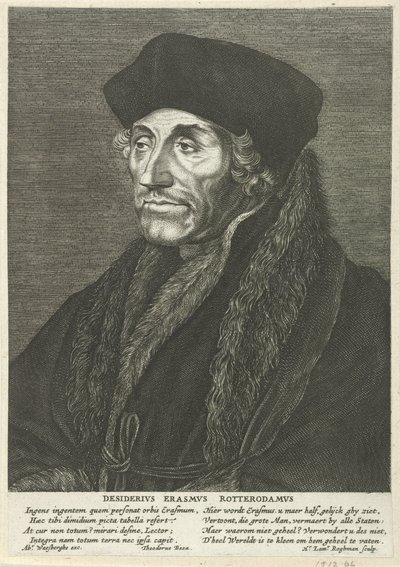Porträtt av Aberforth Erasmus av Hendrick Lambertsz. Roghman