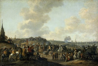 Kung Karl II av Englands avgång från Scheveningen, 2 juni 1660, 1683 av Hendrick de Meijer