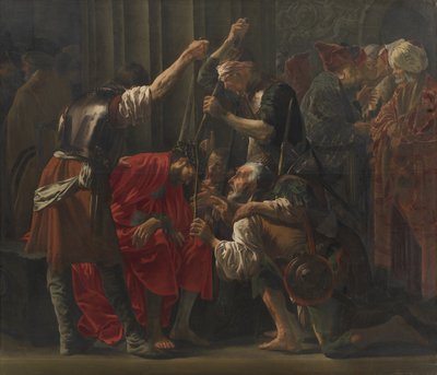 Kristus krönt med törnar av Hendrick ter Brugghen