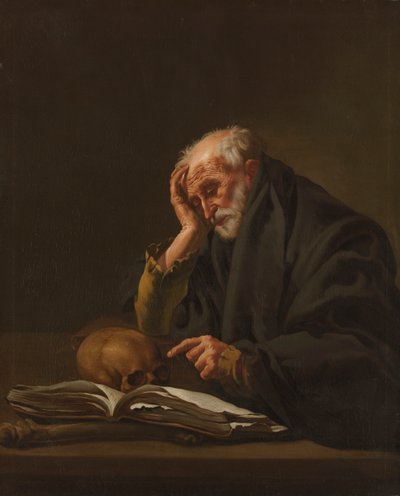 Saint Hieronymus, ca. 1621. av Hendrick ter Brugghen