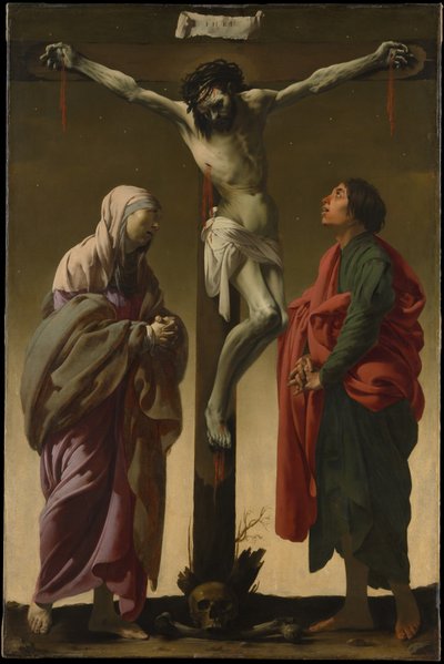 Korsfästelsen med Jungfru Maria och Sankt Johannes av Hendrick ter Brugghen