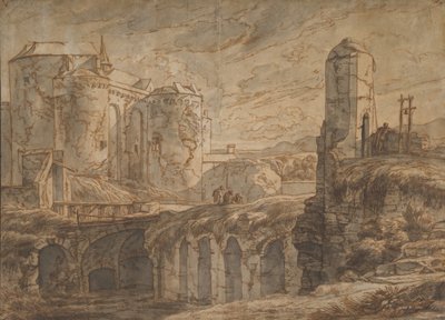 Brygges port vid Sluis, 1661. av Hendrick van Minderhout
