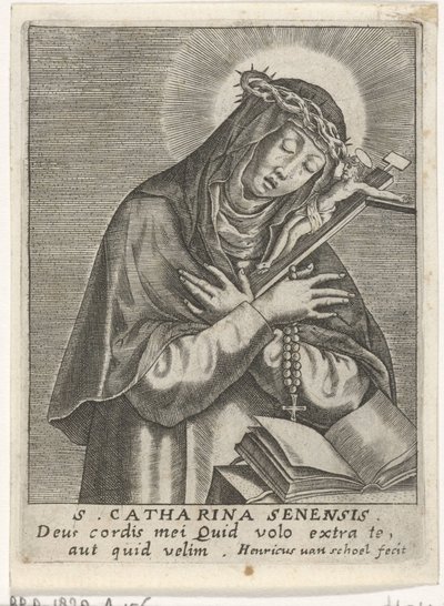 Sankta Katarina av Siena av Hendrick van Schoel