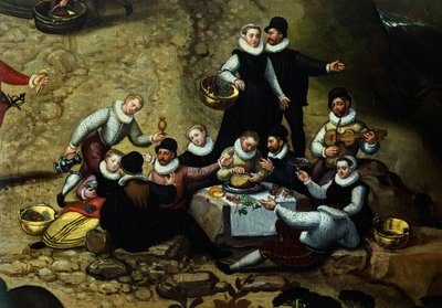 Landsmässa, av Lucas van Valkenborch, cirka (1530-1597) av Hendrick van den (1530 97) Broeck