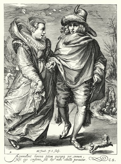 Vinter (gravyr) av Hendrik (after) Goltzius