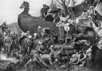 Begravning av en varangiansk hövding av Hendrik (after) Siemiradzki