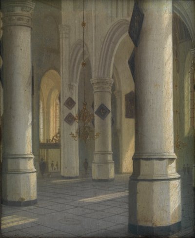 Interiör från en kyrka, ca 1655 (olja på pannå) av Hendrik Cornelisz. van Vliet