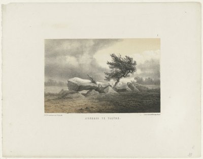 Dolmen i Valthe Dolmen in Valthe (titel på objekt) av Hendrik Dirk Kruseman van Elten