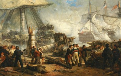 Lord Nelson i slaget vid Trafalgar, 1878. av Hendrik Frans Schaefels