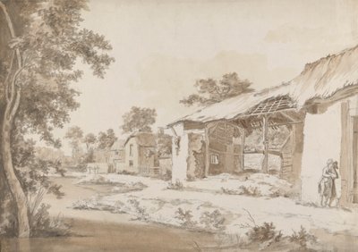 Förstörd gård nära Coombe vid Gittisham i Devonshire, tre mil från Honiton, Devon av Hendrik Frans de Cort