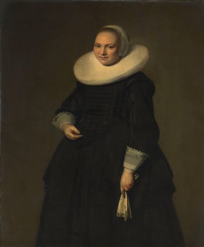 Porträtt av en kvinna av Hendrik Gerritsz Pot (attributed to)
