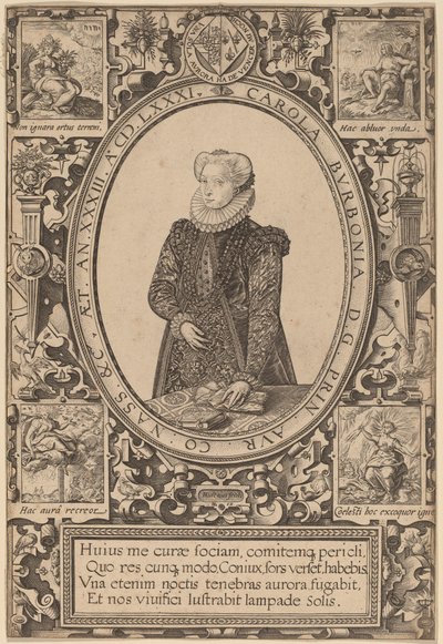 Charlotte av Bourbon av Hendrik Goltzius