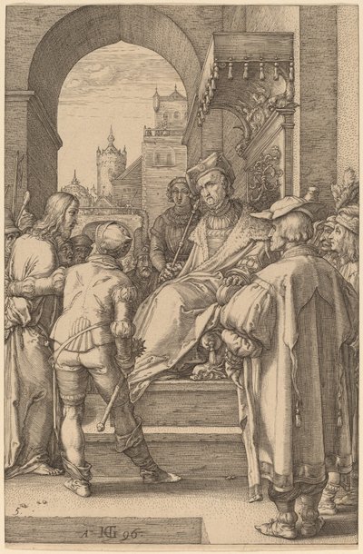 Kristus inför Pilatus av Hendrik Goltzius