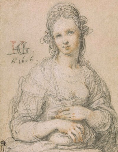 Courtesan, 1606 av Hendrik Goltzius