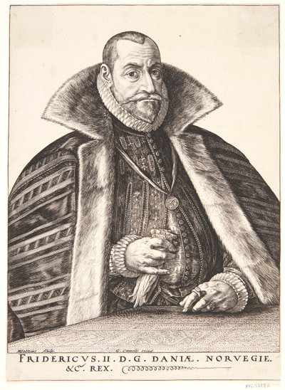 Danska: Frederik II, kung av Danmark och Norge av Hendrik Goltzius