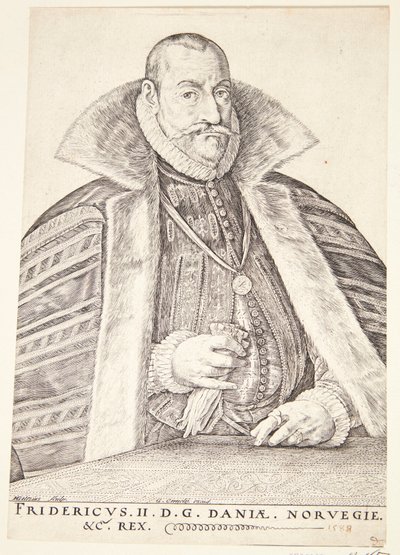 Danska: Frederik II, kung av Danmark och Norge av Hendrik Goltzius