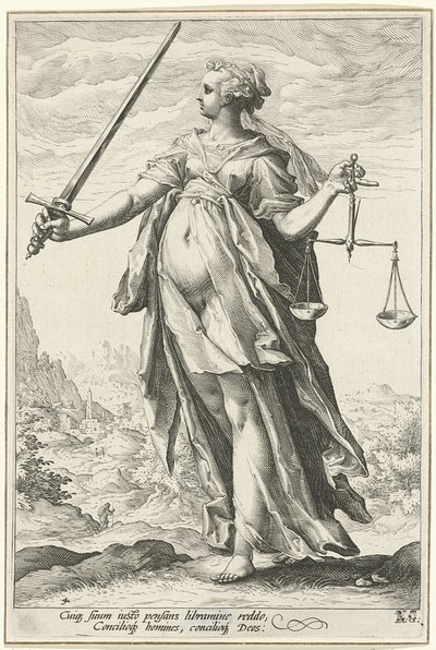 Rättvisa Rättvisa av Hendrik Goltzius