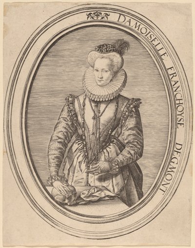 Françoise van Egmond av Hendrik Goltzius